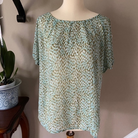 Cabi Green Pebble Blouse XS - Picture 8 of 8